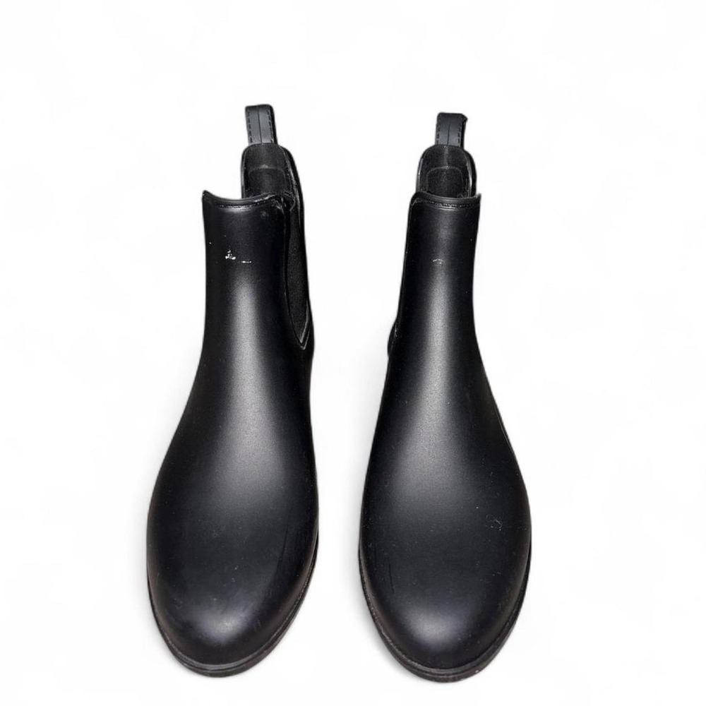 Ankle Chelsea Rain Boots Womens Size 7 Black Waterproof‎ Ankle Pull On